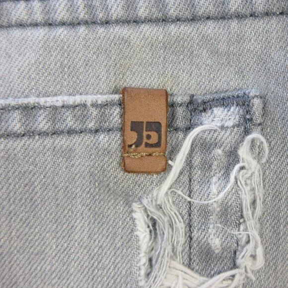 JOE'S JEANS Gabrielle Cut Off Jean Shorts Sz 27 Light Grey Gray Distressed Denim - Picture 11 of 14